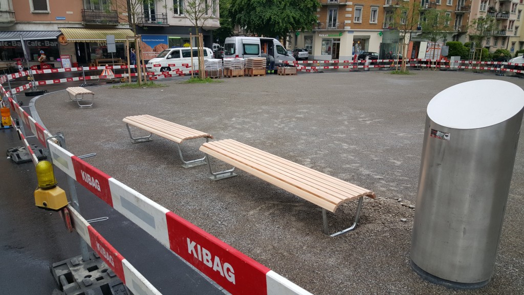 Neugestalteter Röschibachplatz ab Freitag 22.5 frei zugänglich